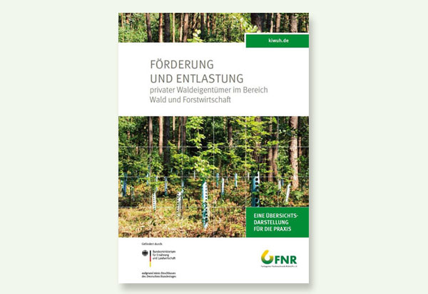 Broschüre Förderung und Entlastung für Waldbesitzer
